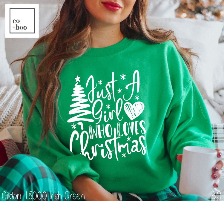 JUST A GIRL THAT LOVES CHRISTMAS DESIGN
