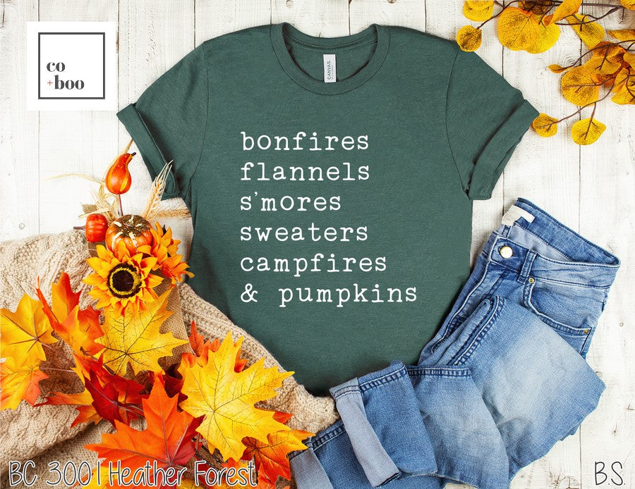 BONFIRES FLANNELS S'MORES DESIGN