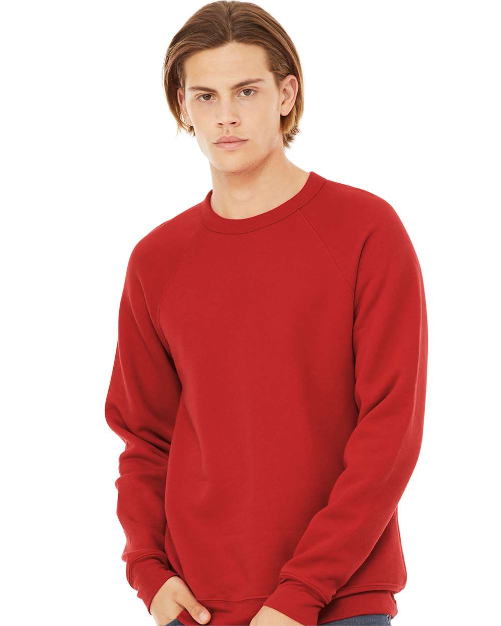 Bella + Canvas Fleece Crewneck Sweatshirt Size Medium - Large