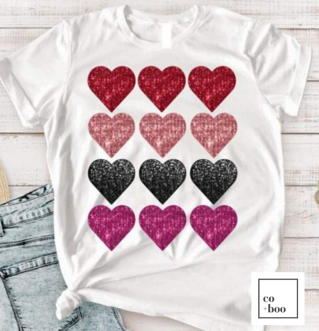 STACKED HEARTS DESIGN