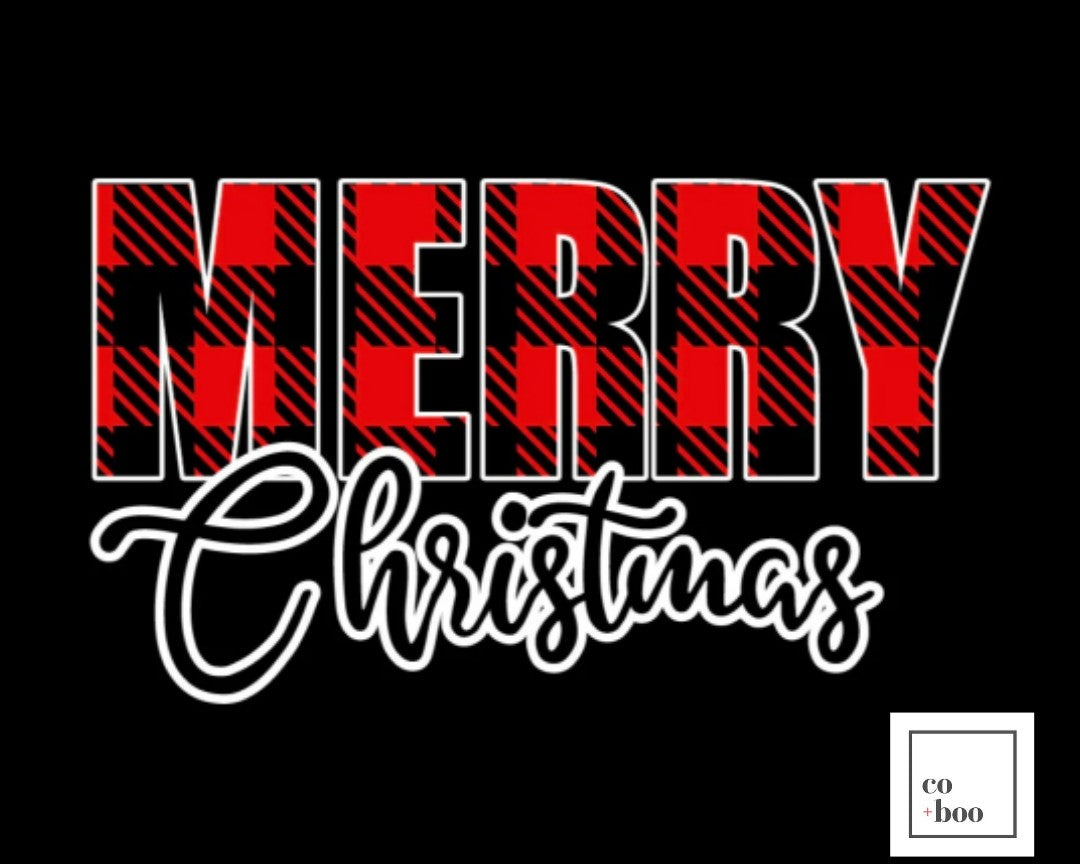 Merry Christmas - Plaid
