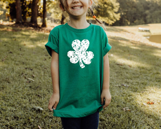 YOUTH DISTRESSED SHAMROCK DESIGN